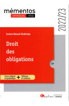 Droit des obligations : un cours complet et presentant les regles applicables en 2022 en s'appuyant sur de nombreux schemas et tableaux pour illustrer les notions