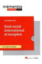 Droit social international et europeen (2e edition)