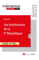 Les institutions de la ve republique : cours integral et synthetique  -  tableaux et schemas (15e edition)