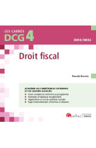 Dcg 4 : droit fiscal  -  cours et applications corrigees (edition 2022/2023)