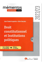 Droit constitutionnel et institutions politiques