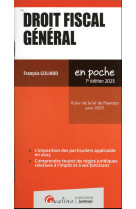 Droit fiscal general 2023 - a jour de la loi de finances pour 2023