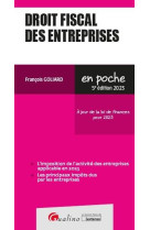 Droit fiscal des entreprises - a jour de la loi de finances pour 2023