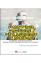 Ecosysteme numerique: defis juridiques et societaux : ia, metavers, sante, environnement, business, finance, cybersecurite, acteurs du numerique