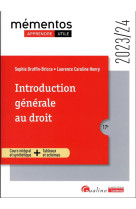 Introduction generale au droit - une synthese accessible sur le droit objectif et les droits subject