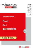 Droit des successions - cours integral et synthetique + tableaux et schemas