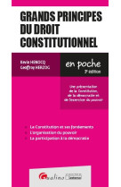 Grands principes du droit constitutionnel : une presentation des notions de constitution, de democratie et de l'exercice du pouvoir (3e edition)