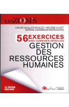 56 exercices avec corriges detailles - gestion des ressources humaines - veritable outil d'entrainem