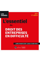 L'essentiel du droit des entreprises en difficulte (edition 2024)