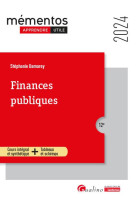 Finances publiques : cours integral et synthetique + tableaux et schemas (edition 2024)