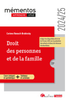 Droit des personnes et de la famille - cours integral et synthetique - outils pedagogiquesa jour de