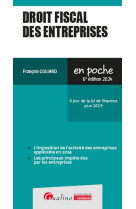 Droit fiscal des entreprises - a jour de la loi de finances pour 2024