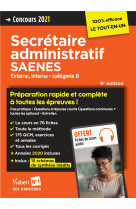 Concours secretaire administratif et saenes - categorie b - preparation rapide et complete a toutes