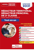 Concours redacteur territorial et redacteur principal 2e classe  -  categorie b (edition 2021)