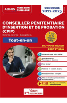 Concours conseiller penitentiaire d'insertion et de probation (cpip) : categorie a - tout-en-un - concours 2022-2023