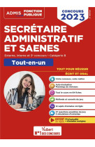 Concours secretaire administratif et saenes - categorie b - tout-en-un - externe, interne et 3e voie