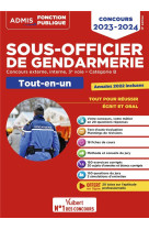 Concours sous-officier de gendarmerie : categorie b tout-en-u