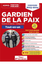 Concours gardien de la paix - categorie b - tout-en-un - 20 tutos offerts - concours externe, intern