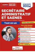 Concours secretaire administratif et saenes - categorie b - tout-en-un - externe et interne - concou