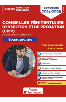 Concours conseiller penitentiaire d'insertion et de probation (cpip) : categorie a tout-en-un