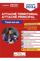 Concours attache territorial - attache principal - categorie a - tout-en-un - fil d'actu offert - co