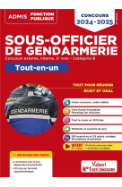 Concours sous-officier de gendarmerie : categorie b  -  tout-en-un  -  20 tutos offerts  -  gendarme externe, interne et 3e voie (edition 2024/2025)