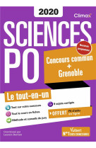 Sciences po  -  concours commun + grenoble  -  le tout-en-un (edition 2020)