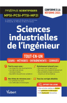 Sciences industrielles de l'ingenieur mpsi-pcsi-ptsi-mpsi  : tout-en-un  -  cours, synthese, methodes