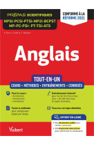 Anglais : mpsi - pcsi - ptsi - mpi - bcpst - mp - pc - psi - pt - tsi - ats  -  tout-en-un, conforme a la reforme 2021