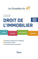 Les essentiels du sup' : droit de l'immobilier : cours, qcm, exercices, corriges (edition 2022/2023)