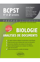 Biologie - analyse de documents - bcpst 1re et 2e annees
