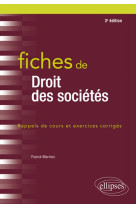 Fiches de droit des societes - 3e edition