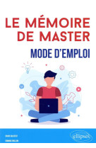 Le memoire de master  -  mode d'emploi