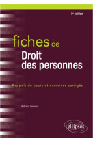 Fiches de droit des personnes - 3e edition