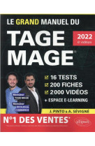 Le grand manuel du tage mage  n 1 des ventes  edition 2022 - 16 tests blancs + 200 fiches de cours +