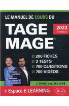 Le manuel de cours du tage mage : 3 tests blancs + 200 fiches de cours + 700 questions + 700 videos (edition 2022)