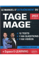 Le manuel dentrainement du tage mage  12 tests blancs + 1100 questions + 1100 videos