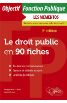 Le droit public en 90 fiches