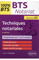 Bts notariat : techniques notariales