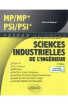 Sciences industrielles de l'ingenieur : mp/mp* - psi/psi*  -  programme 2022