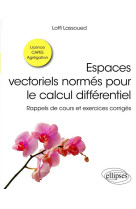 Espaces vectoriels normes pour le calcul differentiel : rappels de cours et exercices progressifs corriges