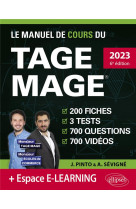 Le manuel de cours du tage mage : 3 tests blancs + 200 fiches de cours + 700 questions + 700 videos