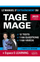 Le manuel dentrainement du tage mage  12 tests blancs + 1100 questions + 1100 videos  edition 2023