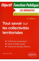 Tout savoir sur les collectivites territoriales (5e edition)