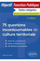 75 questions incontournables de culture territoriale