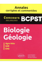 Biologie : bcpst  -  annales corrigees et commentees  -  concours 2021-2022-2023