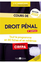 Cours de droit penal 2022  -  tout le programme en 80 fiches