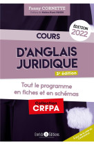 Cours d'anglais juridique 2022 - grammaire et introduction au droit du common law