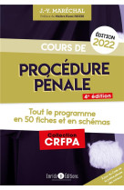 Cours de procedure penale 2022 - tout le programme en 50 fiches et en schemas