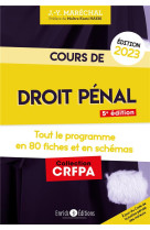 Cours de droit penal 2023 - tout le programme en 80 fiches